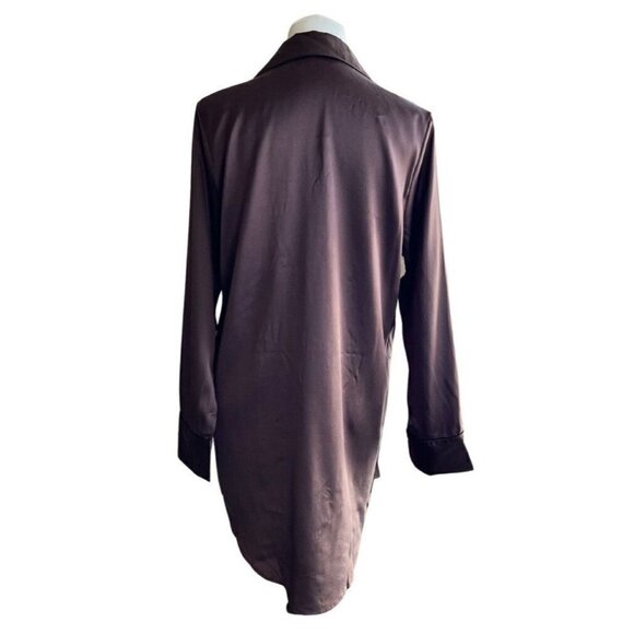 Skims Stretch Silk Button-up Night Dress COACO Size XXS - Picture 7 of 10